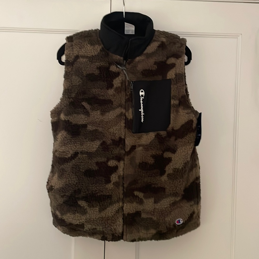 Champion Men's AOP Reversible Sherpa Vest